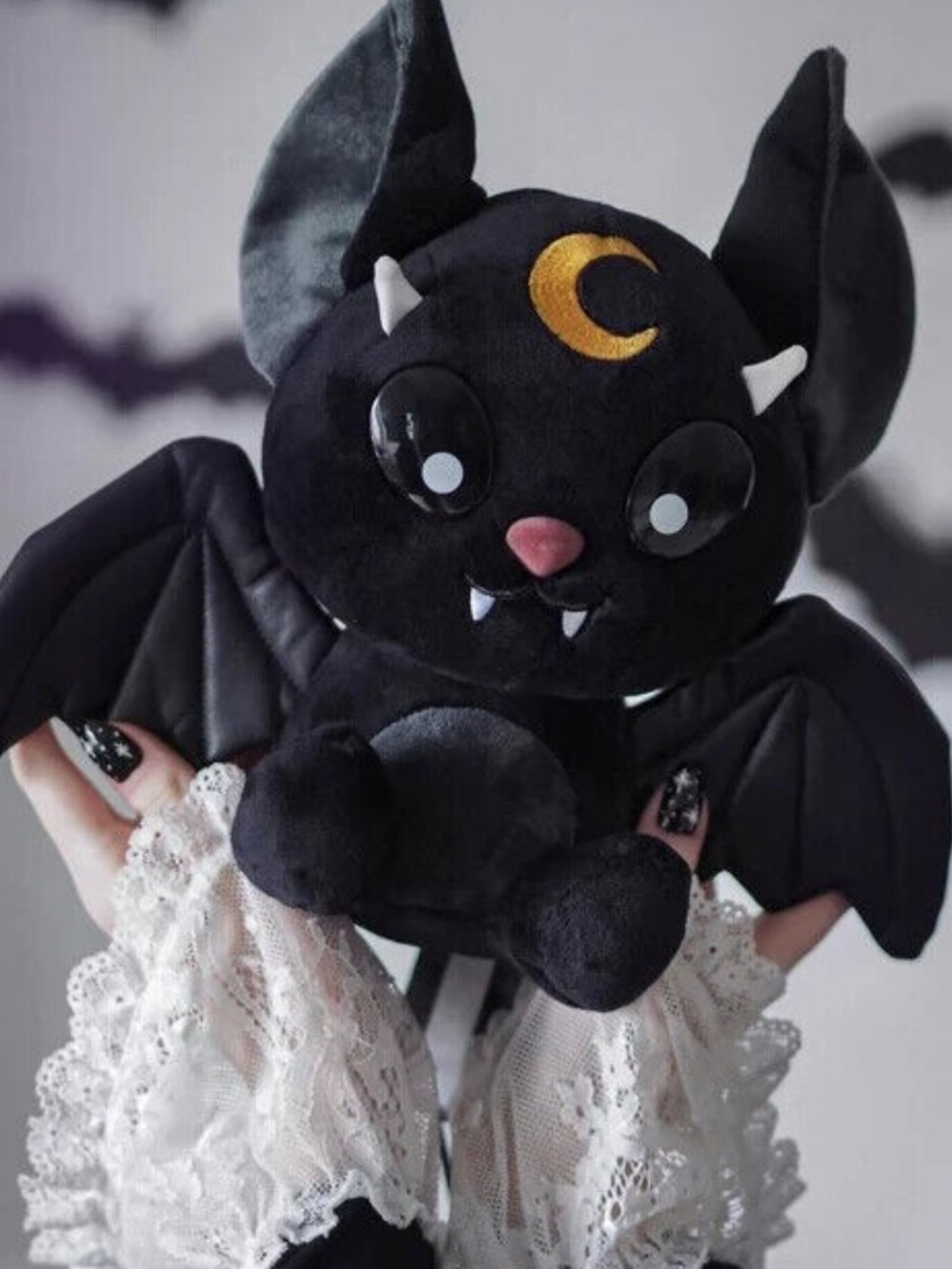 Killstar Kreeptures Baby Vampire Bat Plush Backpack Goth Halloween Bag